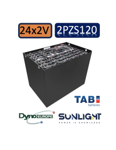 Pack 48V de 24 x 2V Batterie de traction 2PZS120 en 2V 120ah en C5