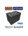 Pack 24V de 12 x 2V Batterie de traction 2PZS160 en 2V 160ah en C5