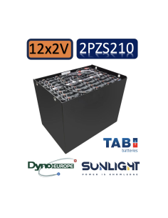 Pack 24V de 12 x 2V Batterie de traction 2PZS210 en 2V 210ah en C5