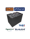 Pack 24V de 12 x 2V Batterie de traction 2PZS210 en 2V 210ah en C5