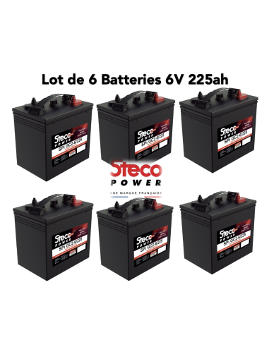 Batterie Steco 6V 225ah Deep cycles Livraison incluse