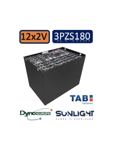 Pack 24V de 12 x 2V Batterie de traction 3PZS180 en 2V 180ah en C5