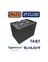 Pack 48V de 24 x 2V Batterie de traction 3PZS180 en 2V 180ah en C5