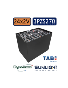 Pack 48V de 24 x 2V Batterie de traction 3PZS270 en 2V 270ah en C5