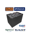 Pack 24V de 12 x 2V Batterie de traction 3PZS315 en 2V 315ah en C5