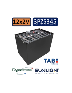 Pack 48V de 24 x 2V Batterie de traction 3PZS345 en 2V 345ah en C5