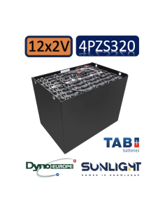 Pack 24V de 12 x 2V Batterie de traction 4PZS320 en 2V 320ah en C5