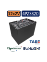 Pack 24V de 12 x 2V Batterie de traction 4PZS320 en 2V 320ah en C5