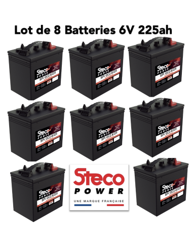 Batterie Steco 6V 225ah Deep cycles Livraison incluse
