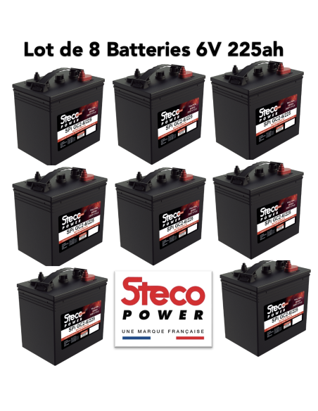 Batterie Steco 6V 225ah Deep cycles Livraison incluse