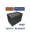 Pack 24V de 12 x 2V Batterie de traction 4PZS560 en 2V 560ah en C5