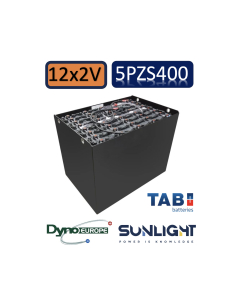 Pack 24V de 12 x 2V Batterie de traction 5PZS400 en 2V 400ah en C5