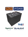 Pack 48V de 24 x 2V Batterie de traction 5PZS400 en 2V 400ah en C5