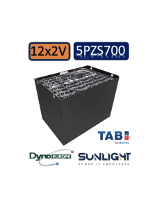 Pack 24V de 12 x 2V Batterie de traction 5PZS700 en 2V 700ah en C5