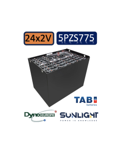 Pack 48V de 24 x 2V Batterie de traction 5PZS775 en 2V 775ah en C5