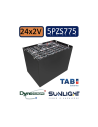 Pack 48V de 24 x 2V Batterie de traction 5PZS775 en 2V 775ah en C5