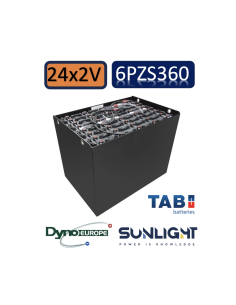 Pack 48V de 24 x 2V Batterie de traction 6PZS360 en 2V 360ah en C5