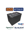 Pack 24V de 12 x 2V Batterie de traction 6PZS630 en 2V 630ah en C5