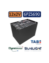 Pack 24V de 12 x 2V Batterie de traction 6PZS690 en 2V 690ah en C5