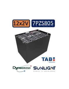 Pack 24V de 12 x 2V Batterie de traction 7PZS805 en 2V 805ah en C5