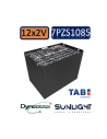 Pack 24V de 12 x 2V Batterie de traction 7PZS1085 en 2V 1085ah en C5