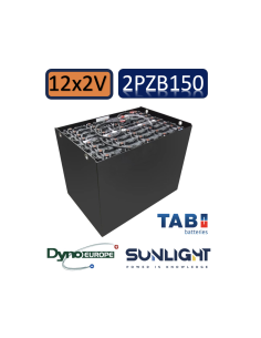 Pack 24V de 12 x 2V Batterie de traction 2PZB150 en 2V 150ah en C5