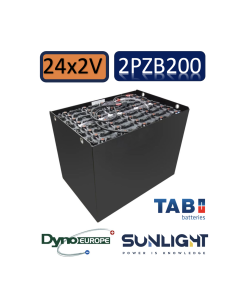 Pack 48V de 24 x 2V Batterie de traction 2PZB200 en 2V 200ah en C5