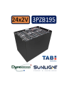 Pack 48V de 24 x 2V Batterie de traction 3PZB195 en 2V 195ah en C5