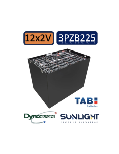 Pack 24V de 12 x 2V Batterie de traction 3PZB225 en 2V 225ah en C5