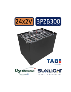 Pack 48V de 24 x 2V Batterie de traction 3PZB300 en 2V 300ah en C5