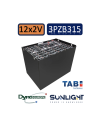Pack 24V de 12 x 2V Batterie de traction 3PZB315 en 2V 315ah en C5