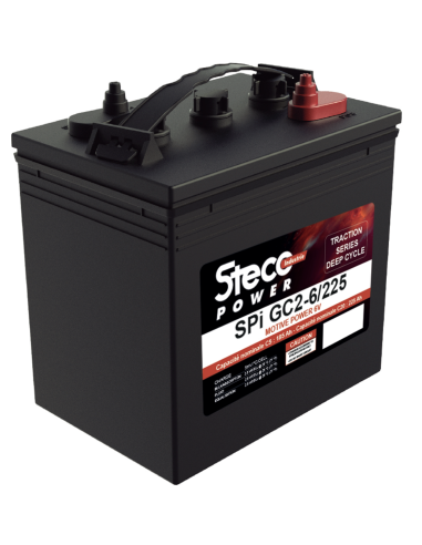 lot de 6 Batteries Steco 6V 225ah Deep cycles traction Livraison incluse