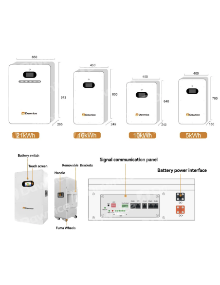 Batterie Lithium Dawnice 48v 5KWH Garantie 12 ans Livraison incluse