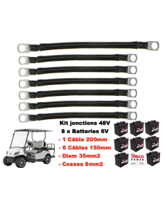 Kit de Jonctions 48V pour 8 batteries 6V