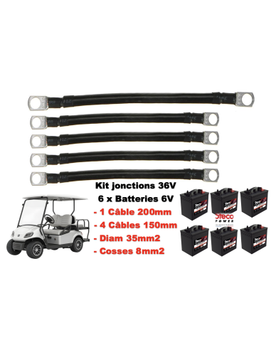 Kit de Jonctions 36V pour 6 batteries 6V