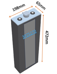 Batterie de traction 3PZS270 en 2V 270ah en C5 Livraison incluse
