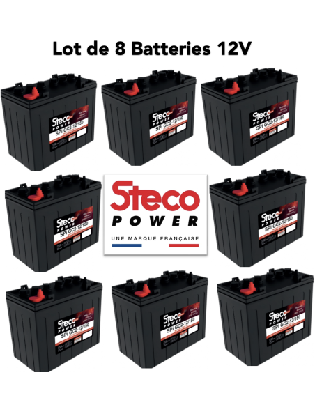 Batterie Traction Steco Power 12V 150ah Deep cycles Livraison incluse