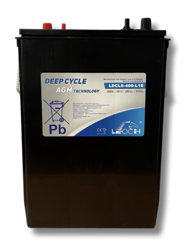 Lot de 4 Batteries 6V 400ah Leoch AGM / GEL Carbone LDC6-400