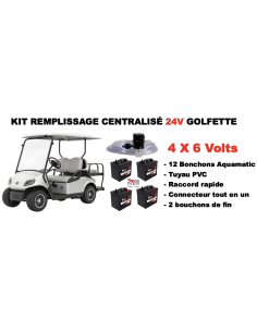 Kit Remplissage centralisé 24V voiture de golf avec livraison incluse
