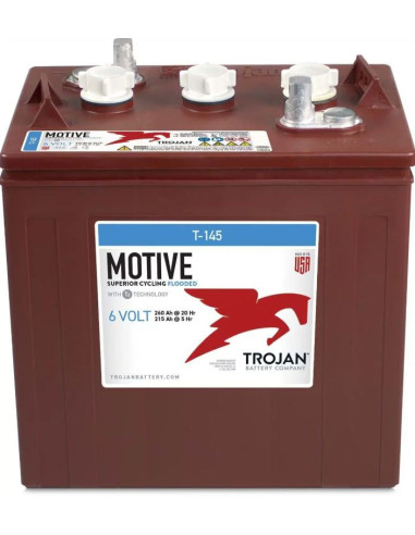 Lot de 6 Batteries Trojan T-125 en  6V 240ah Deep cycles Livraison incluse