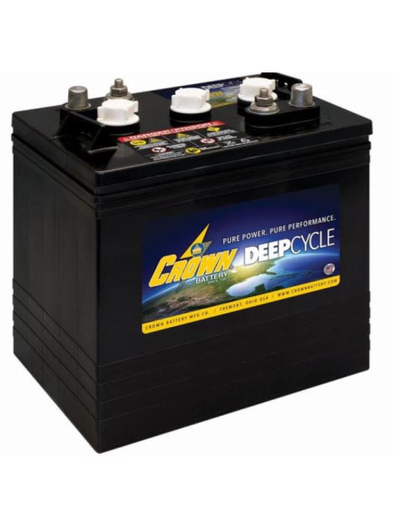Lot de 8 Batteries Crown en  6V 260ah Deep cycles CR260 Livraison incluse