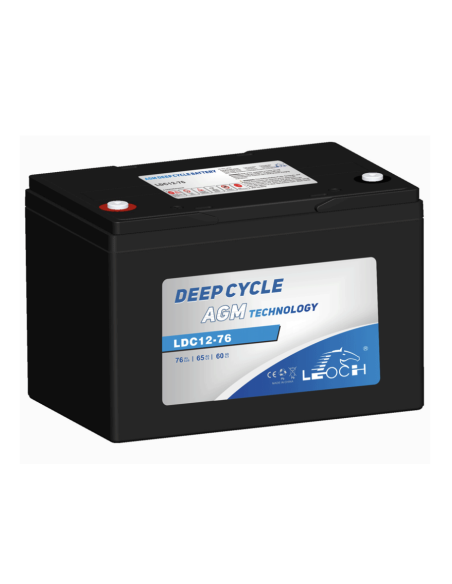 Batterie 12V 76ah Leoch AGM / GEL Carbone LDC12-76