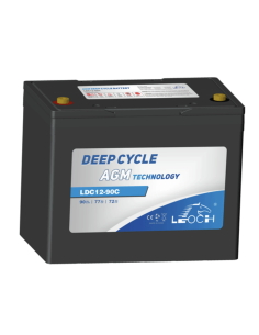 Batterie 12V 85ah Leoch AGM / GEL Carbone LDC12-90 G24