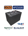 Pack 80V de 40 x 2V Batterie de traction 4PZS500 en 2V 500ah en C5