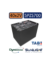 Pack 80V de 40 x 2V Batterie de traction 5PZS700 en 2V 700ah en C5