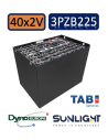 Pack 80V de 240 x 2V Batterie de traction 3PZB225 en 2V 225ah en C5