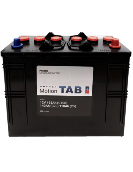 Batterie TAB Traction 12V 140ah C20 plaques planes 110P Livraison incluse