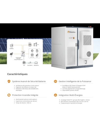 Batterie Lithium LifeP04 Dawnice 256KWH Garantie 12 ans Livraison incluse