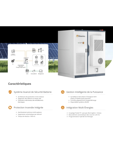 Batterie Lithium LifeP04 Dawnice 256KWH Garantie 12 ans Livraison incluse