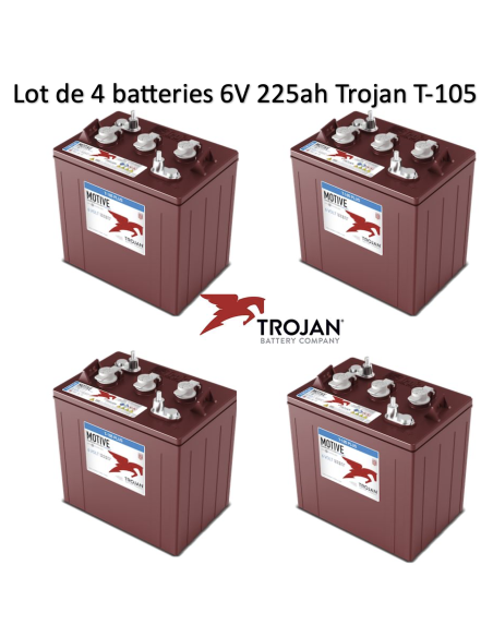 Batterie Trojan T-105 en  6V 225ah Deep cycles Livraison incluse